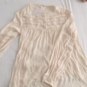 cream blouse